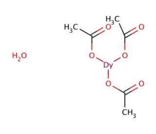 Dysprosium(III) acetate hydrate (CAS 304675-49-8) - chemical structure image