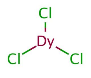 Dysprosium(III) chloride (CAS 10025-74-8) - chemical structure image