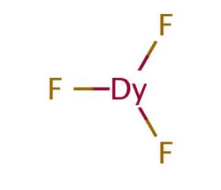 Dysprosium(III) fluoride (CAS 13569-80-7) - chemical structure image