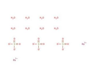 Dysprosium(III) sulfate octahydrate (CAS 10031-50-2) - chemical structure image