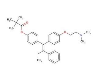 (E)-1-[4-[2-(N,N-Dimethylamino)ethoxy]phenyl]-1-[4-(trimethylacetoxy)phenyl]-2-phenylbut-1-ene (CAS 177748-19-5) - chemical s