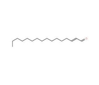 (E)-2-Hexadecenal (CAS 22644-96-8) - chemical structure image