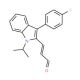 (E)-3-[3-(4-Fluorophenyl)-1-isopropyl-1H-indol-2-yl]-propenal (CAS 93957-50-7) - chemical structure image