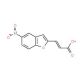 (E)-3-(5-Nitro-1-benzofuran-2-yl)-2-propenoic acid - chemical structure image