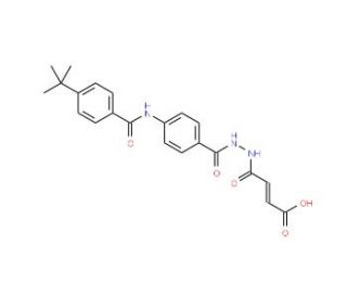 (E)-4-[2-(4-{[4-(tert-Butyl)benzoyl]amino}benzoyl)hydrazino]-4-oxo-2-butenoic acid - chemical structure image