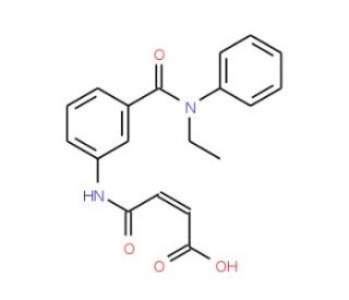 (E)-4-{3-[(Ethylanilino)carbonyl]anilino}-4-oxo-2-butenoic acid - chemical structure image
