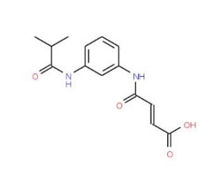(E)-4-[3-(Isobutyrylamino)anilino]-4-oxo-2-butenoic acid - chemical structure image