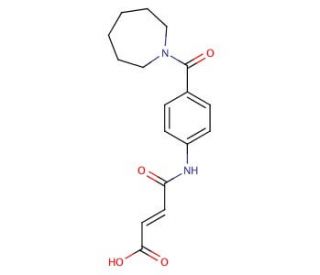(E)-4-[4-(1-Azepanylcarbonyl)anilino]-4-oxo-2-butenoic acid - chemical structure image