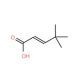 (E)-4,4-Dimethyl-2-pentenoic acid (CAS 6945-35-3) - chemical structure image
