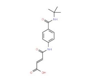 (E)-4-{4-[(tert-Butylamino)carbonyl]anilino}-4-oxo-2-butenoic acid - chemical structure image