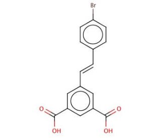 (E)-5-(4-bromostyryl)isophthalic acid - chemical structure image