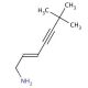 (E)-6,6-Dimethyl-2-hept-1-en-4-yn-1-amine (CAS 123926-47-6) - chemical structure image
