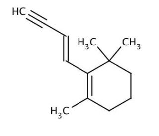(E)-Buten-3-ynyl-2,6,6-trimethyl-1-cyclohexene (CAS 73395-75-2) - chemical structure image