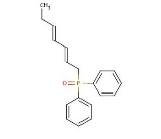 (e,e)-2,4-Heptadienyldiphenylphosphine Oxide (CAS 91575-92-7) - chemical structure image