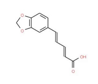 (E,E)-Piperic Acid (CAS 136-72-1) - chemical structure image