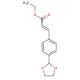 (E)-ethyl 3-(4-(1,3-dioxolan-2-yl)phenyl)acrylate (CAS 887582-91-4) - chemical structure image