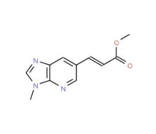 (E)-Methyl 3-(3-methyl-3H-imidazo[4,5-b]pyridin-6-yl)acrylate - chemical structure image
