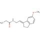 (E)-N-[2-(2,3-Dihydro-6-methoxy-1H-inden-1-ylidene)ethyl]propanamide - chemical structure image