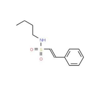 (E)-N-butyl-2-phenylethene-1-sulfonamide - chemical structure image