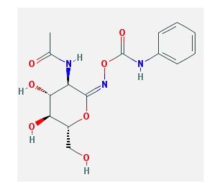 (E)-O-(2-Acetamido-2-deoxy-D-glucopyranosylidene)amino N-Phenylcarbamate (CAS 872611-16-0) - chemical structure image