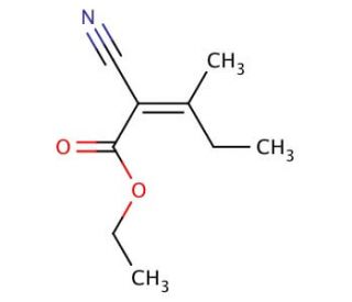 (E/Z)-2-Cyano-3-methyl-2-pentenoic Acid Ethyl Ester - chemical structure image