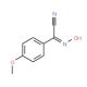 (E/Z)-2-(Hydroxyimino)-2-(4-methoxyphenyl)acetonitrile (CAS 76104-14-8) - chemical structure image