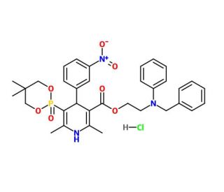 Efonidipine hydrochloride (CAS 111011-53-1) - chemical structure image