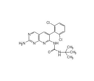 EGF/FGF/PDGF receptor tyrosine kinase inhibitor (CAS 1135256-66-4) - chemical structure image