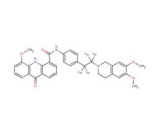 Elacridar-d4 (CAS 143664-11-3 (unlabeled)) - chemical structure image