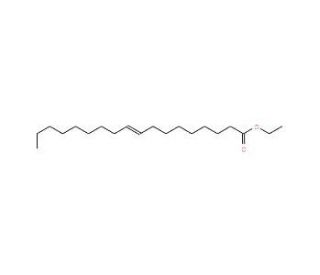 Elaidic acid ethyl ester (CAS 6114-18-7) - chemical structure image