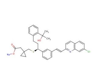 ent-Montelukast Sodium Salt (CAS 190078-45-6) - chemical structure image