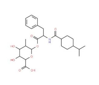 ent-Nateglinide Acyl-&beta;-D-glucuronide (CAS 183996-85-2) - chemical structure image