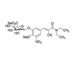 Entacapone 3-&beta;-D-Glucuronide Disodium Salt - chemical structure image