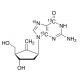 Entecavir-13C2,15N (CAS 1329796-53-3) - chemical structure image