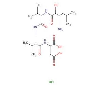 Epiamastatin hydrochloride (CAS 100992-59-4) - chemical structure image