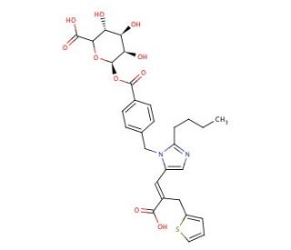 Eprosartan Acyl-&beta;-D-glucuronide - chemical structure image