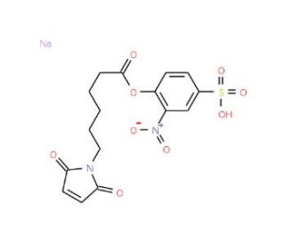 epsilon-N-Maleimidocaproic acid-(2-nitro-4-sulfo)-phenyl ester sodium salt (CAS 101554-76-1) - chemical structure image