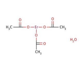 Erbium(III) acetate hydrate (CAS 304675-52-3) - chemical structure image