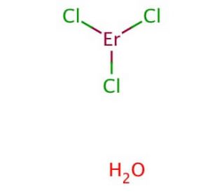 Erbium(III) chloride hexahydrate (CAS 10025-75-9) - chemical structure image