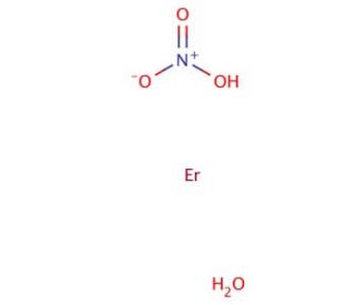 Erbium(III) nitrate pentahydrate (CAS 10031-51-3) - chemical structure image