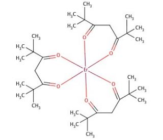 Erbium(III) tris(2,2,6,6-tetramethyl-3,5-heptanedionate) (CAS 35733-23-4) - chemical structure image