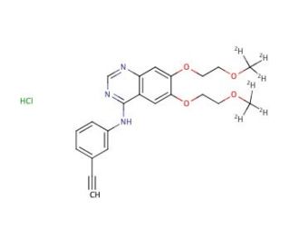 Erlotinib-d6, Hydrochloride Salt - chemical structure image