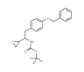 erythro-N-Boc-O-benzyl-L-tyrosine epoxide (CAS 162536-84-7) - chemical structure image