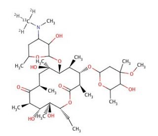 Erythromycin-13C,D3 (CAS 959119-26-7) - chemical structure image