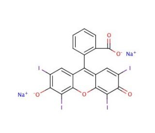 Erythrosin B sodium salt (CAS 568-63-8) - chemical structure image