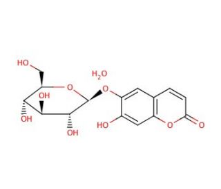 Esculin sesquihydrate (CAS 66778-17-4) - chemical structure image