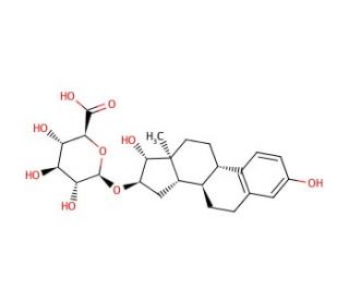 Estriol 16α-(β-D-glucuronide) (CAS 1852-50-2) - chemical structure image