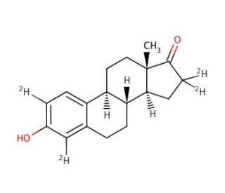 Estrone-d4 (CAS 53866-34-5) - chemical structure image