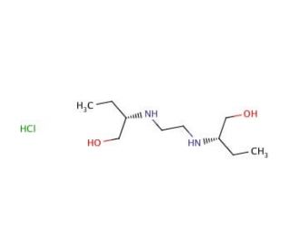 Ethambutol Dihydrochloride (CAS 1070-11-7) - chemical structure image
