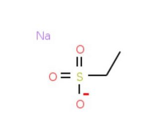 Ethanesulfonic acid sodium salt (CAS 5324-47-0) - chemical structure image